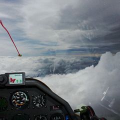 Flugwegposition um 13:44:03: Aufgenommen in der Nähe von Sarganserland, Schweiz in 5327 Meter